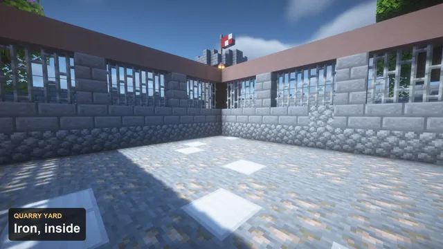 BoxPvP Map Castle Bailey, iron yard inside