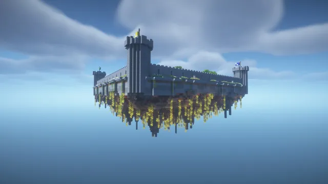BoxPvP Map Castle Bailey, island underside