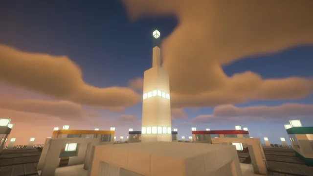 BoxPvP Map Nova Station, spire dusk