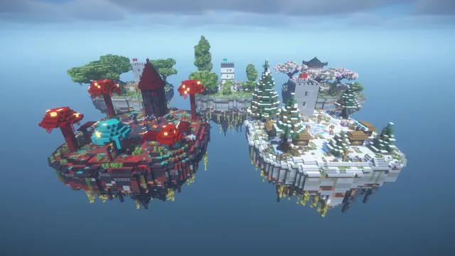 Five Realms Crate Areas, nether and winter islands