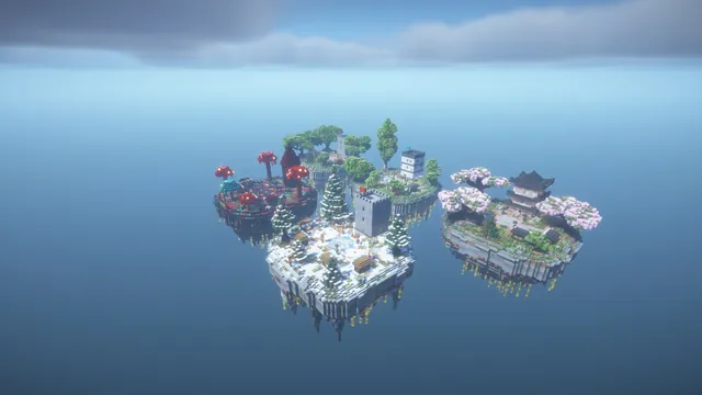 Five Realms Crate Areas, aerial southeast