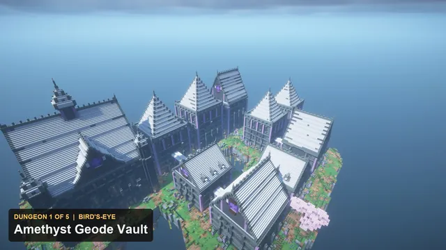 5 Arcane Fantasy Dungeons, dungeon 1 geode aerial