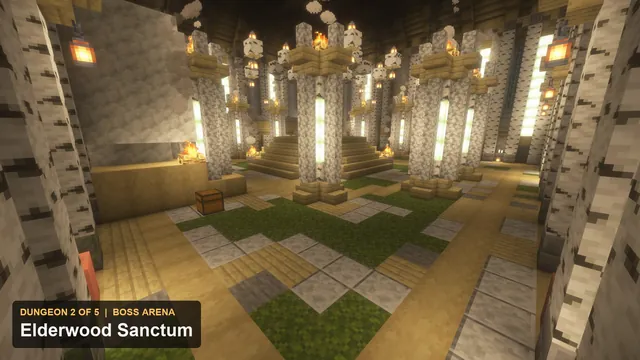 5 Arcane Fantasy Dungeons, dungeon 2 elven boss arena