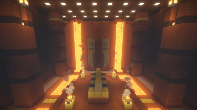5 Desert Tomb Dungeons, lava falls