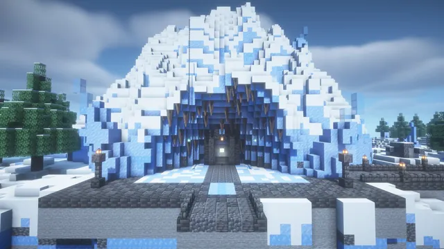 5 Frost Giant Dungeons, glacier cave