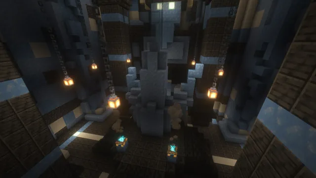 5 Frost Giant Dungeons, boss arena crystal