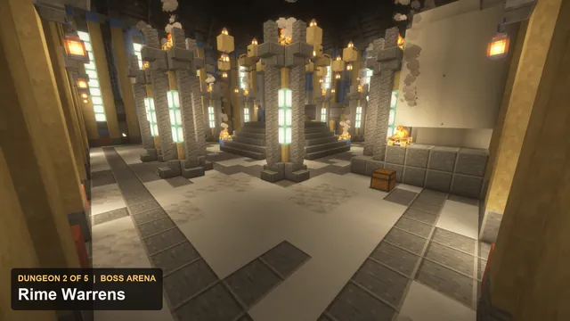 5 Frozen Keep Dungeons, dungeon 2 rime boss arena