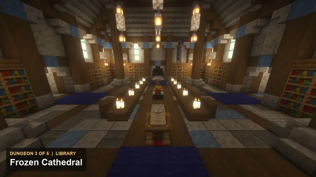 5 Frozen Keep Dungeons, dungeon 3 cathedral library