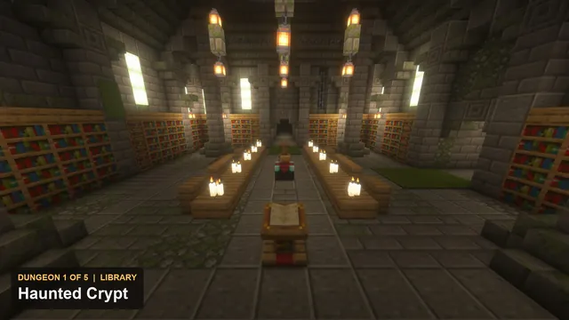5 Haunted Dungeons, dungeon 1 crypt library