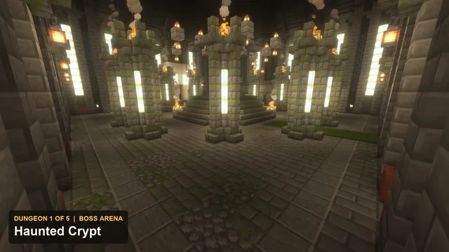 5 Haunted Dungeons, dungeon 1 crypt boss arena