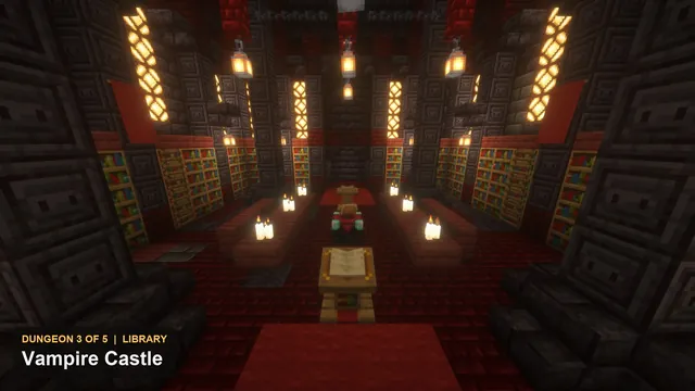 5 Haunted Dungeons, dungeon 3 vampire library