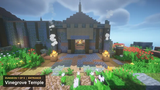 5 Jungle Temple Dungeons, dungeon 1 vine entrance