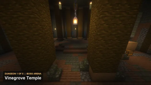 5 Jungle Temple Dungeons, dungeon 1 vine boss arena