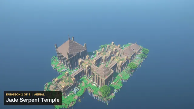 5 Jungle Temple Dungeons, dungeon 2 jade aerial