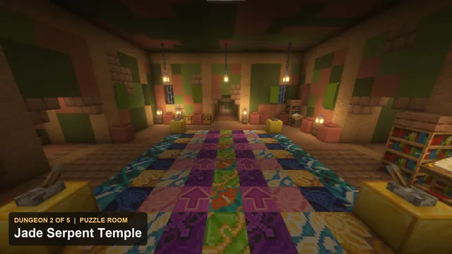5 Jungle Temple Dungeons, dungeon 2 jade puzzle room
