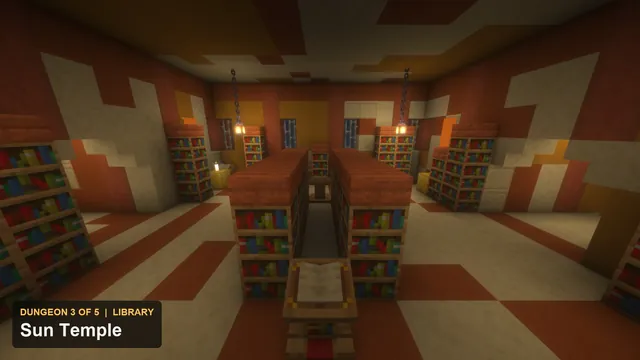 5 Jungle Temple Dungeons, dungeon 3 sun library
