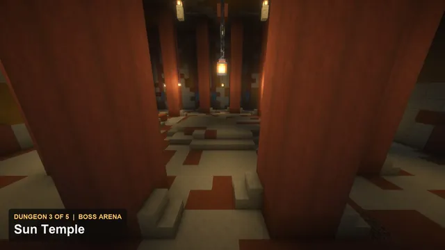 5 Jungle Temple Dungeons, dungeon 3 sun boss arena