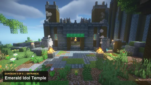 5 Jungle Temple Dungeons, dungeon 5 idol entrance
