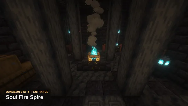 4 Nether Fortress Dungeons, dungeon 2 spire entrance