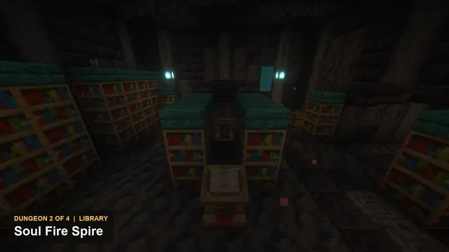 4 Nether Fortress Dungeons, dungeon 2 spire library