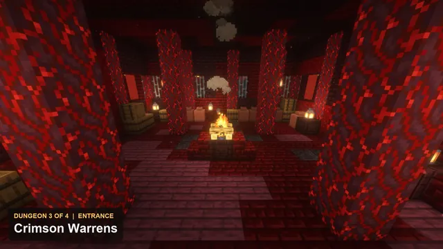 4 Nether Fortress Dungeons, dungeon 3 warrens entrance