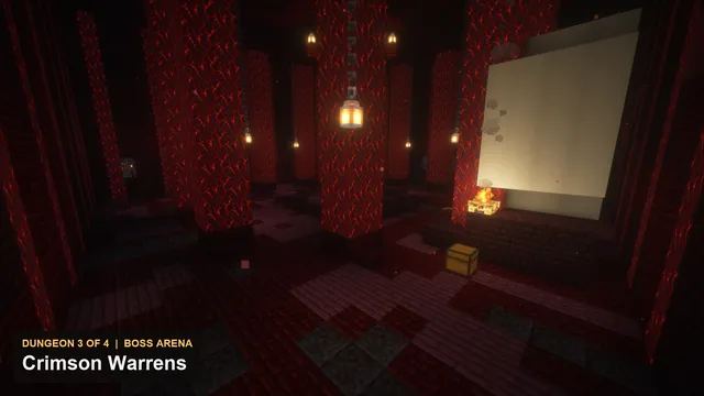 4 Nether Fortress Dungeons, dungeon 3 warrens boss arena