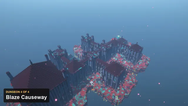 4 Nether Fortress Dungeons, dungeon 4 causeway aerial