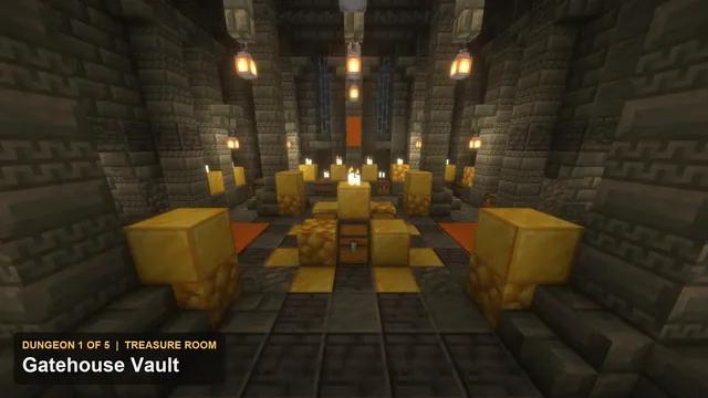 5 Ruined Keep Dungeons, dungeon 1 gatehouse treasure room