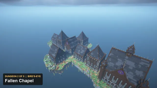 5 Ruined Keep Dungeons, dungeon 2 chapel aerial