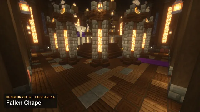 5 Ruined Keep Dungeons, dungeon 2 chapel boss arena