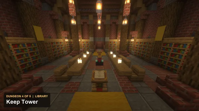 5 Ruined Keep Dungeons, dungeon 4 tower library
