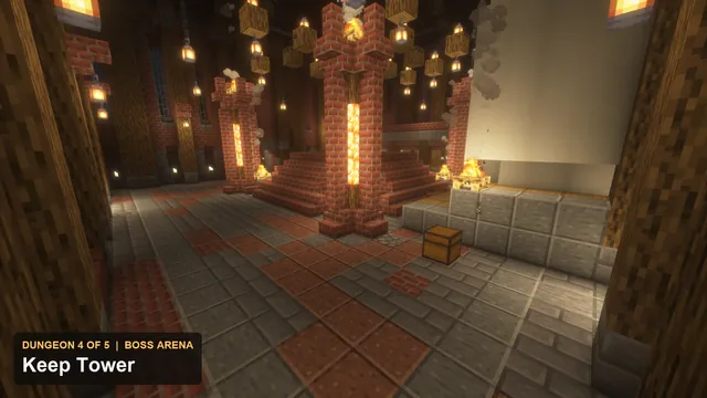 5 Ruined Keep Dungeons, dungeon 4 tower boss arena
