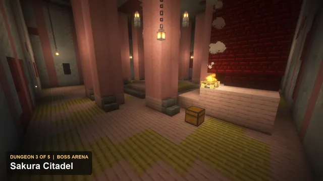 5 Shogun Fortress Dungeons, dungeon 3 sakura boss arena