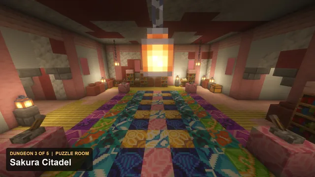 5 Shogun Fortress Dungeons, dungeon 3 sakura puzzle room