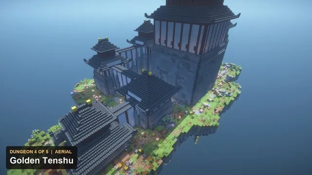5 Shogun Fortress Dungeons, dungeon 4 tenshu aerial