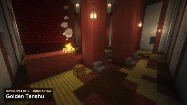 5 Shogun Fortress Dungeons, dungeon 4 tenshu boss arena