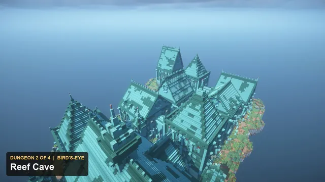 4 Sea Ruin Island Dungeons, dungeon 2 reef aerial