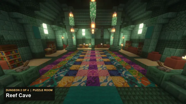 4 Sea Ruin Island Dungeons, dungeon 2 reef puzzle room