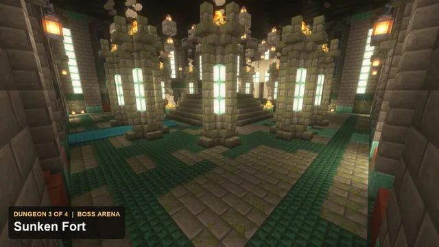 4 Sea Ruin Island Dungeons, dungeon 3 fort boss arena