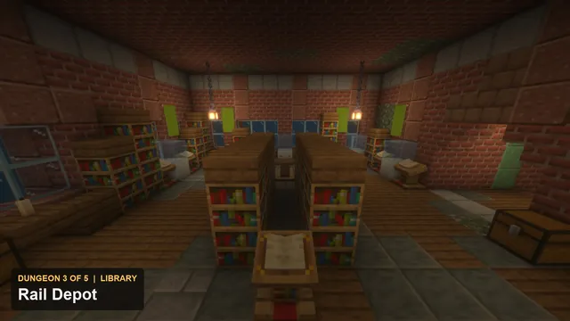 5 Zombie City Dungeons, dungeon 3 depot library
