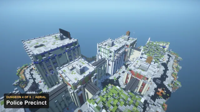 5 Zombie City Dungeons, dungeon 4 precinct aerial