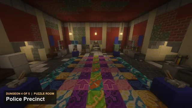 5 Zombie City Dungeons, dungeon 4 precinct puzzle room