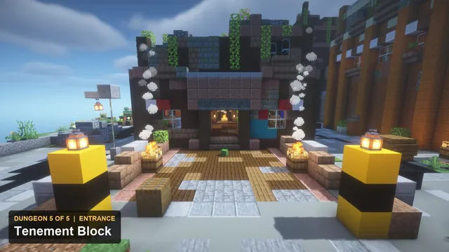 5 Zombie City Dungeons, dungeon 5 tenement entrance
