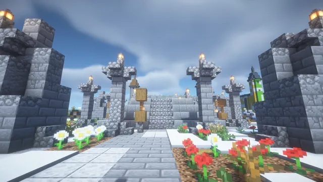 Six Hills KOTH Pack, ice spire spawn view