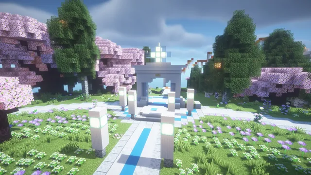 Minigame Lobby with 3 Parkour Courses, game mode pads