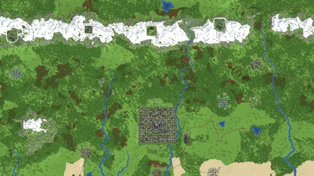 Valdoran MMORPG World Map, world overview map