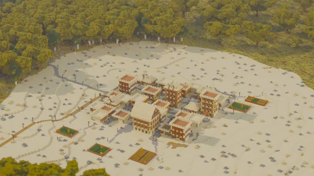 Valdoran MMORPG World Map, sunspire desert town