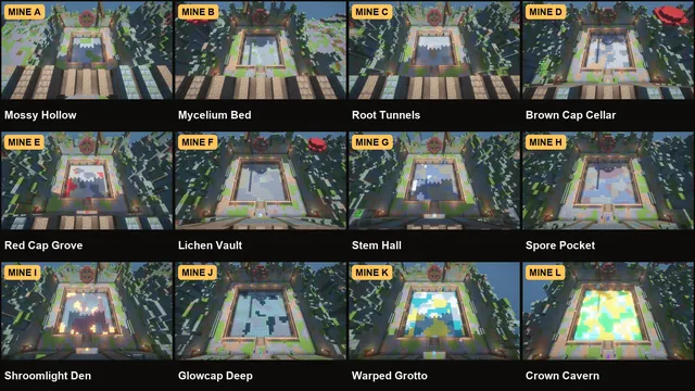 12 Glowcap Cavern Prison Mines, mine key all 12