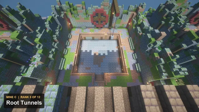 12 Glowcap Cavern Prison Mines, mine C root tunnels