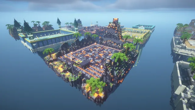 Island Prison Mines, overview volcano island